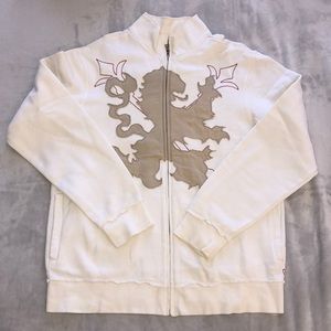 Mens Guess zippered sweatshirt xxl